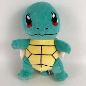 Pokemon Squirtle 9" Plush Stuffed Animal Toy Bipedal Reptilian Water Type Tomy